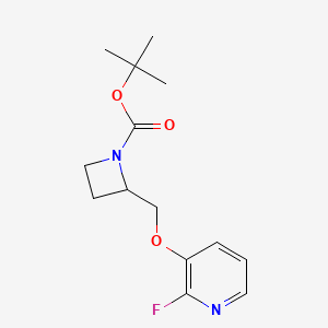 molecular formula C14H19FN2O3 B15526066 tert-butyl 2-[(2-fluoropyridin-3-yl)oxymethyl]azetidine-1-carboxylate 