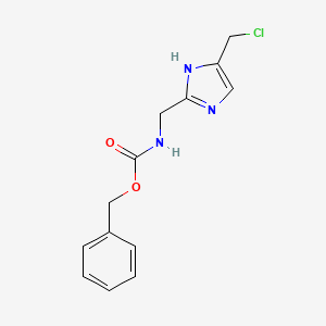 molecular formula C13H14ClN3O2 B15526082 Benzyl ((4-(chloromethyl)-1H-imidazol-2-yl)methyl)carbamate 