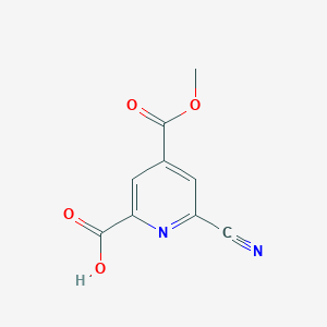 6-Cyano-4-(methoxycarbonyl)pyridine-2-carboxylic acid