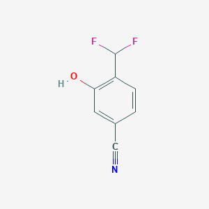 molecular formula C8H5F2NO B15526155 5-Cyano-2-(difluoromethyl)phenol 