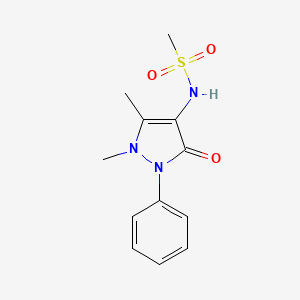 molecular formula C12H15N3O3S B15526168 N-(1,5-Dimethyl-3-oxo-2-phenyl-2,3-dihydro-1H-pyrazol-4-yl)methanesulfonamide 