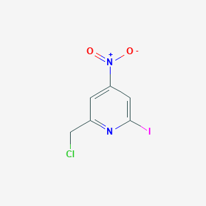 2-(Chloromethyl)-6-iodo-4-nitropyridine