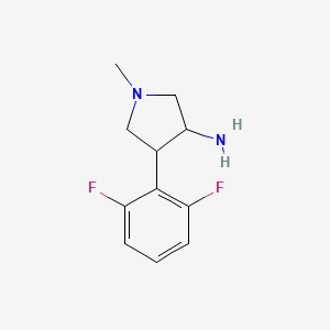 4-(2,6-Difluorophenyl)-1-methylpyrrolidin-3-amine