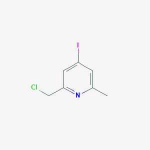 molecular formula C7H7ClIN B15526249 2-(Chloromethyl)-4-iodo-6-methylpyridine 