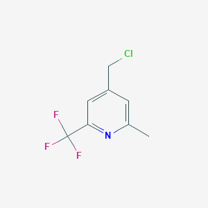 molecular formula C8H7ClF3N B15526272 4-(Chloromethyl)-2-methyl-6-(trifluoromethyl)pyridine 