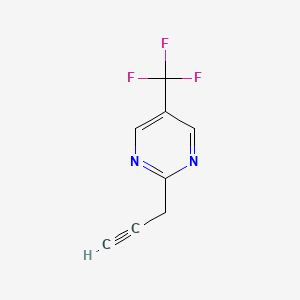 molecular formula C8H5F3N2 B15526280 2-Prop-2-ynyl-5-(trifluoromethyl)pyrimidine 