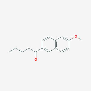 molecular formula C16H18O2 B15526323 1-(6-Methoxynaphthalen-2-yl)pentan-1-one 