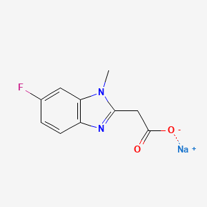 sodium 2-(6-fluoro-1-methyl-1H-1,3-benzodiazol-2-yl)acetate