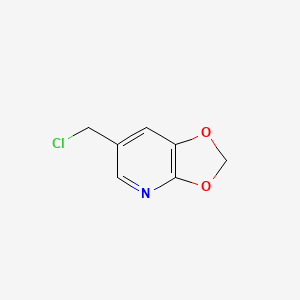 molecular formula C7H6ClNO2 B15526343 6-(Chloromethyl)[1,3]dioxolo[4,5-B]pyridine 