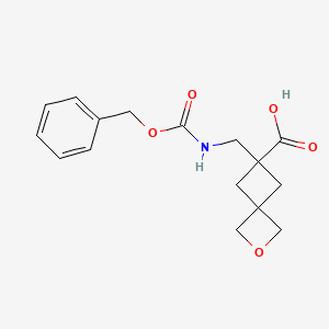 6-((((Benzyloxy)carbonyl)amino)methyl)-2-oxaspiro[3.3]heptane-6-carboxylic acid