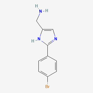 molecular formula C10H10BrN3 B15526394 (2-(4-Bromophenyl)-1H-imidazol-5-YL)methanamine 