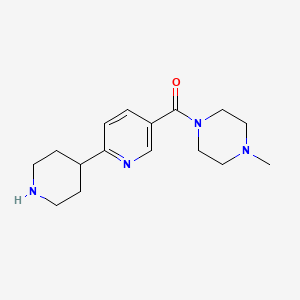 1-Methyl-4-[6-(piperidin-4-yl)pyridine-3-carbonyl]piperazine