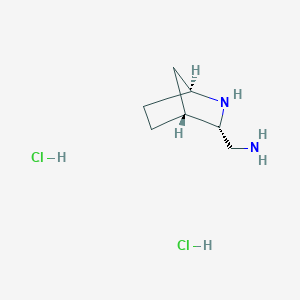 molecular formula C7H16Cl2N2 B15526412 ((1S,3S,4R)-2-Azabicyclo[2.2.1]heptan-3-yl)methanamine dihydrochloride 