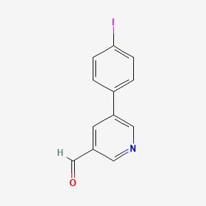 molecular formula C12H8INO B15526414 5-(4-Iodophenyl)pyridine-3-carbaldehyde 