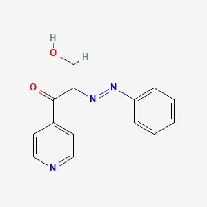 molecular formula C14H11N3O2 B15526445 3-Oxo-2-(2-phenylhydrazono)-3-(4-pyridinyl)propanal 