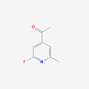 molecular formula C8H8FNO B15526496 1-(2-Fluoro-6-methylpyridin-4-YL)ethanone 