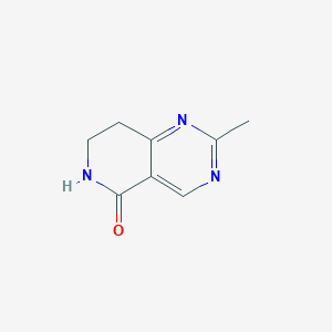 molecular formula C8H9N3O B15526508 2-Methyl-7,8-dihydropyrido[4,3-D]pyrimidin-5(6H)-one 