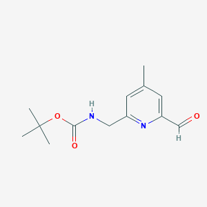 Tert-butyl (6-formyl-4-methylpyridin-2-YL)methylcarbamate