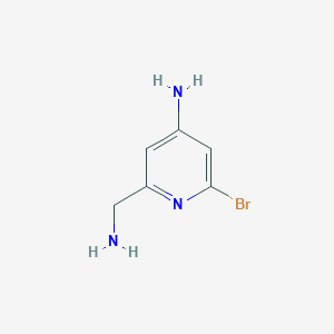 molecular formula C6H8BrN3 B15526562 2-(Aminomethyl)-6-bromopyridin-4-amine 