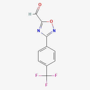 3-(4-(Trifluoromethyl)phenyl)-1,2,4-oxadiazole-5-carbaldehyde