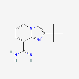 2-(Tert-butyl)imidazo[1,2-a]pyridine-8-carboximidamide