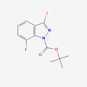 Tert-butyl 7-fluoro-3-iodo-1H-indazole-1-carboxylate