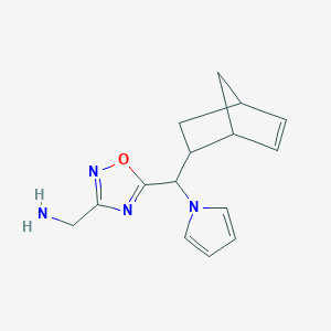 (5-(bicyclo[2.2.1]hept-5-en-2-yl(1H-pyrrol-1-yl)methyl)-1,2,4-oxadiazol-3-yl)methanamine