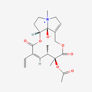 (1R,4Z,6S,7S,17S)-7-acetyloxy-4-ethenyl-6,7,14-trimethyl-3,8-dioxo-2,9-dioxa-14-azoniatricyclo[9.5.1.014,17]heptadeca-4,11-dien-17-olate