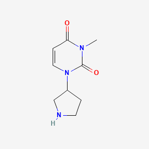 3-methyl-1-(pyrrolidin-3-yl)pyrimidine-2,4(1H,3H)-dione