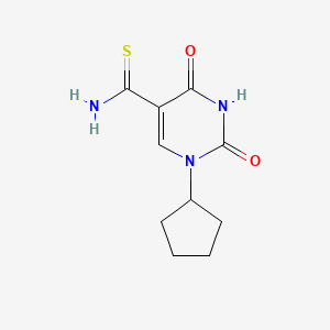 1-Cyclopentyl-2,4-dioxo-1,2,3,4-tetrahydropyrimidine-5-carbothioamide