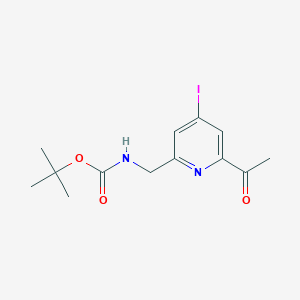 Tert-butyl (6-acetyl-4-iodopyridin-2-YL)methylcarbamate