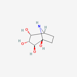 molecular formula C7H13NO4 B15526637 (1S,2S,3R,4R,5S)-8-azabicyclo[3.2.1]octane-1,2,3,4-tetrol 