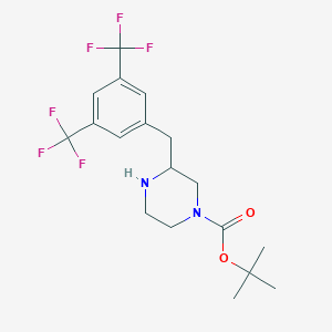 3-(3,5-Bis-trifluoromethyl-benzyl)-piperazine-1-carboxylic acid tert-butyl ester