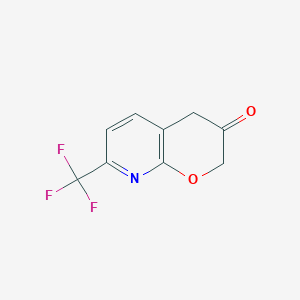 molecular formula C9H6F3NO2 B15526706 7-(Trifluoromethyl)-2H-pyrano[2,3-B]pyridin-3(4H)-one 