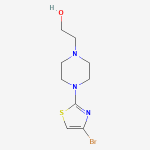 molecular formula C9H14BrN3OS B15526758 2-[N-(2-Hydroxyethyl)piperazin-1-YL]-4-bromothiazole 