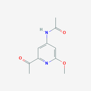 molecular formula C10H12N2O3 B15526784 N-(2-Acetyl-6-methoxypyridin-4-YL)acetamide 