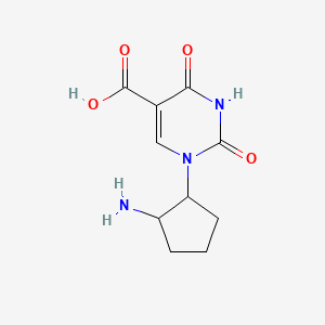 1-(2-Aminocyclopentyl)-2,4-dioxo-1,2,3,4-tetrahydropyrimidine-5-carboxylic acid