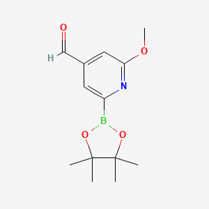 molecular formula C13H18BNO4 B15526806 2-Methoxy-6-(4,4,5,5-tetramethyl-1,3,2-dioxaborolan-2-YL)isonicotinaldehyde 