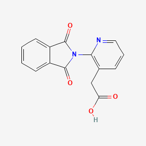 molecular formula C15H10N2O4 B15526817 2-(2-(1,3-Dioxoisoindolin-2-YL)pyridin-3-YL)acetic acid 