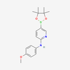 molecular formula C18H23BN2O3 B15526819 2-(4-Methoxyphenylamino)pyridine-5-boronic acid pinacol ester 