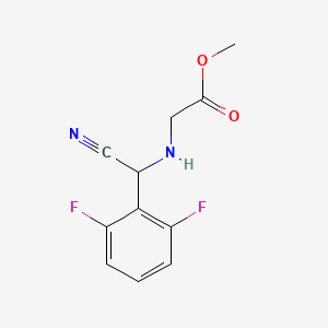 molecular formula C11H10F2N2O2 B15526825 Methyl ([cyano(2,6-difluorophenyl)methyl]amino)acetate 