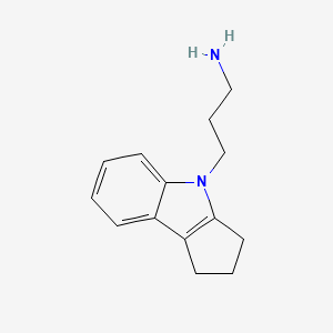 molecular formula C14H18N2 B15526859 3-(2,3-dihydrocyclopenta[b]indol-4(1H)-yl)propan-1-amine 