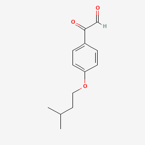 molecular formula C13H16O3 B15526919 [4-(3-Methyl-butoxy)-phenyl]-oxo-acetaldehyde 