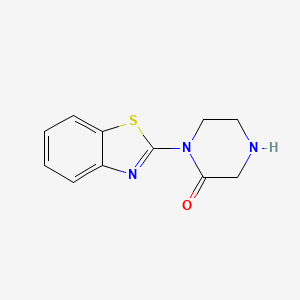 molecular formula C11H11N3OS B15526933 1-Benzothiazol-2-YL-piperazin-2-one 