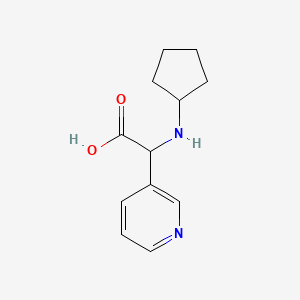 molecular formula C12H16N2O2 B15526954 2-(Cyclopentylamino)-2-(pyridin-3-yl)acetic acid 