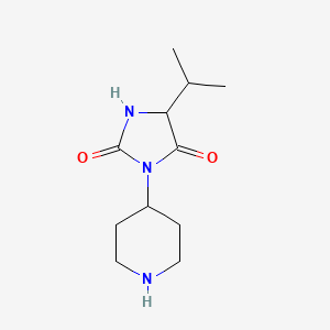 molecular formula C11H19N3O2 B15526959 5-Isopropyl-3-(piperidin-4-yl)imidazolidine-2,4-dione 