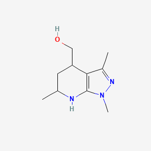 molecular formula C10H17N3O B15526963 (1,3,6-trimethyl-4,5,6,7-tetrahydro-1H-pyrazolo[3,4-b]pyridin-4-yl)methanol 