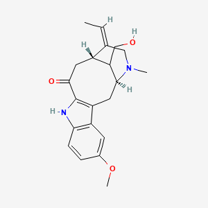 molecular formula C21H26N2O3 B15526968 (1S,14S,15E)-15-ethylidene-18-(hydroxymethyl)-6-methoxy-17-methyl-10,17-diazatetracyclo[12.3.1.03,11.04,9]octadeca-3(11),4(9),5,7-tetraen-12-one 