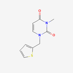 molecular formula C10H10N2O2S B15526977 3-methyl-1-(thiophen-2-ylmethyl)pyrimidine-2,4(1H,3H)-dione 