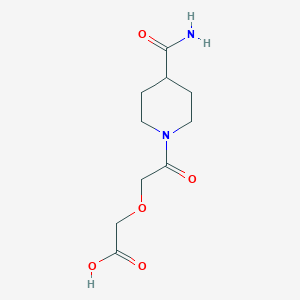 molecular formula C10H16N2O5 B15527019 [2-(4-Carbamoylpiperidin-1-yl)-2-oxoethoxy]acetic acid 